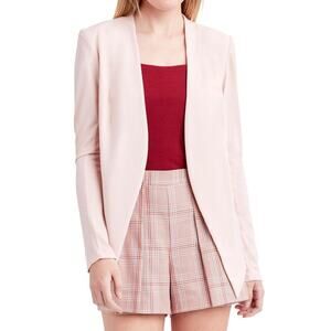 New BCBGeneration Open Front Tuxedo Jacket in Rose Smoke